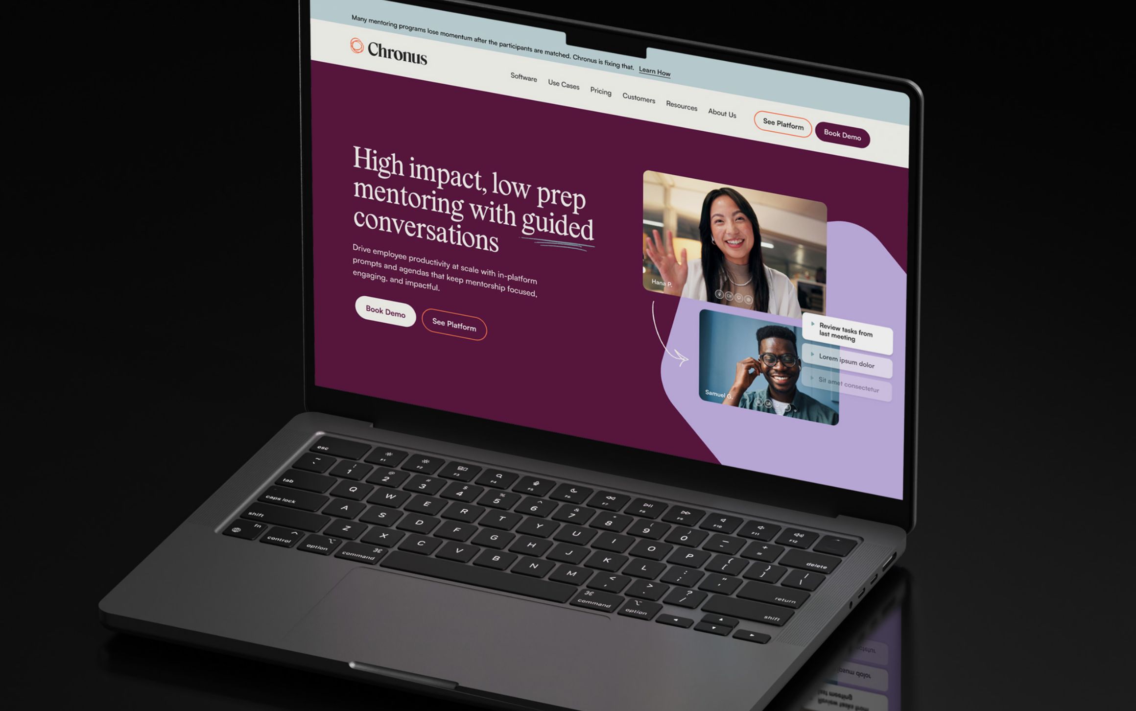 chronus website home page