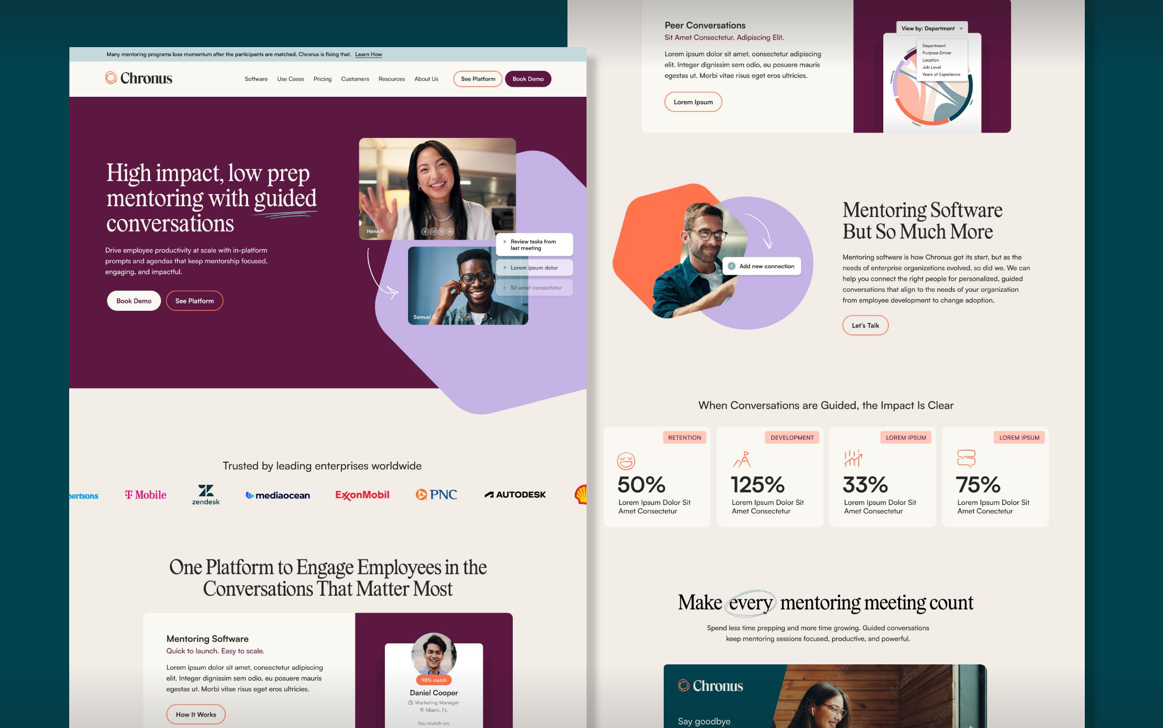 chronus website design