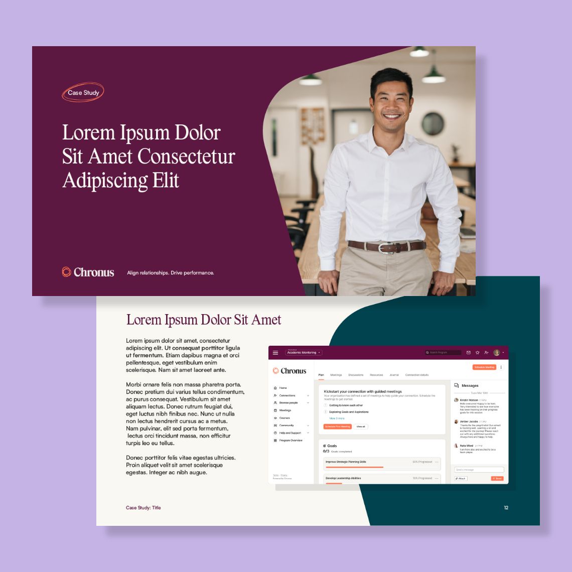 chronus marketing collateral template