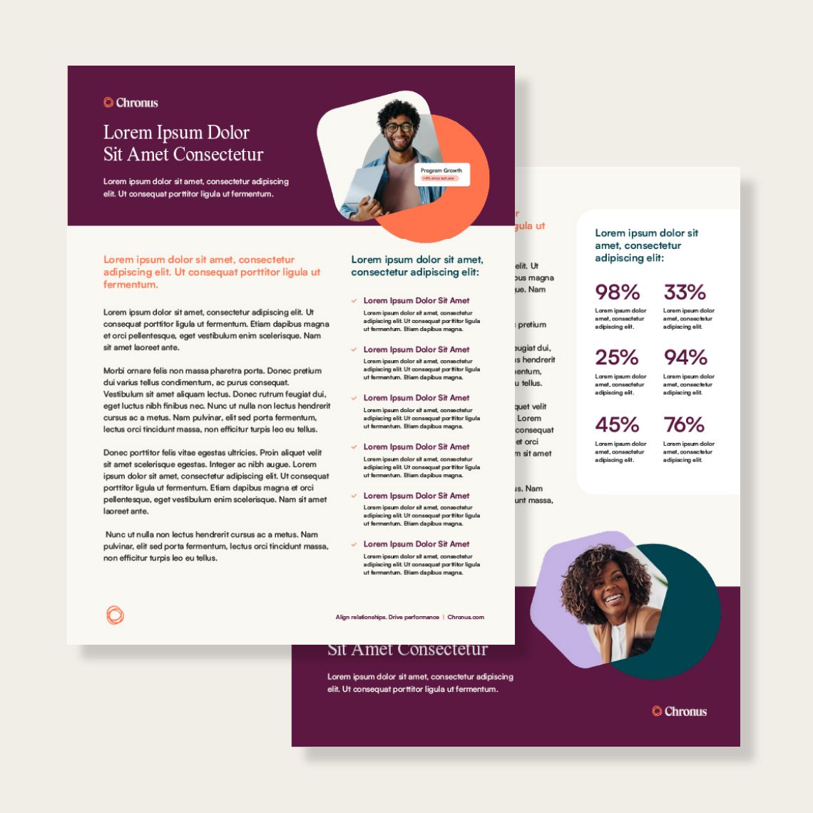 chronus sales materials template
