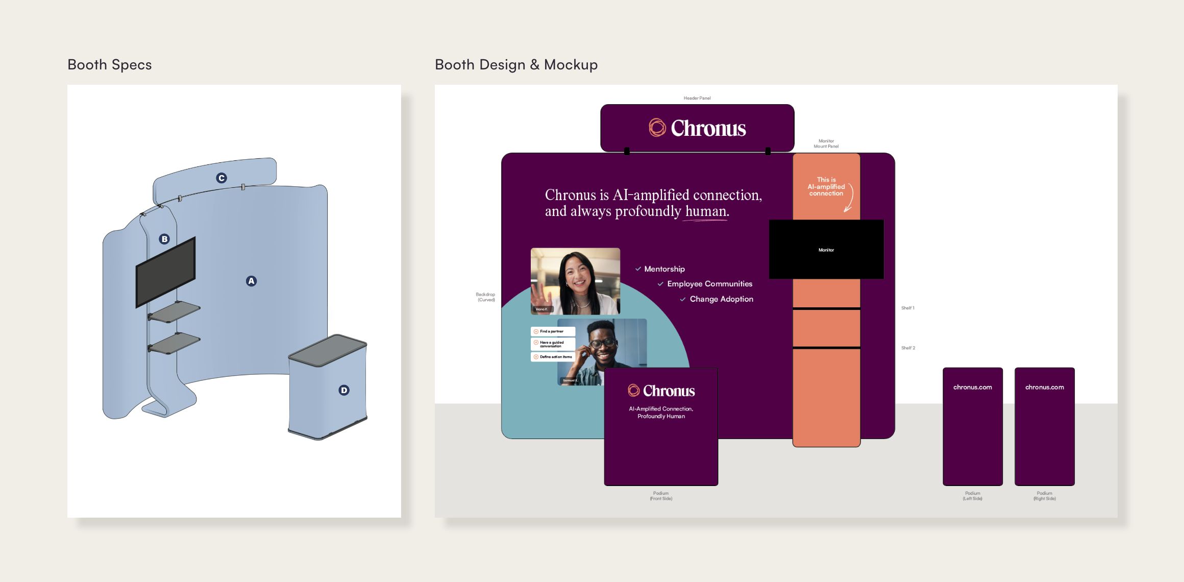 chronus trade show industry event booth