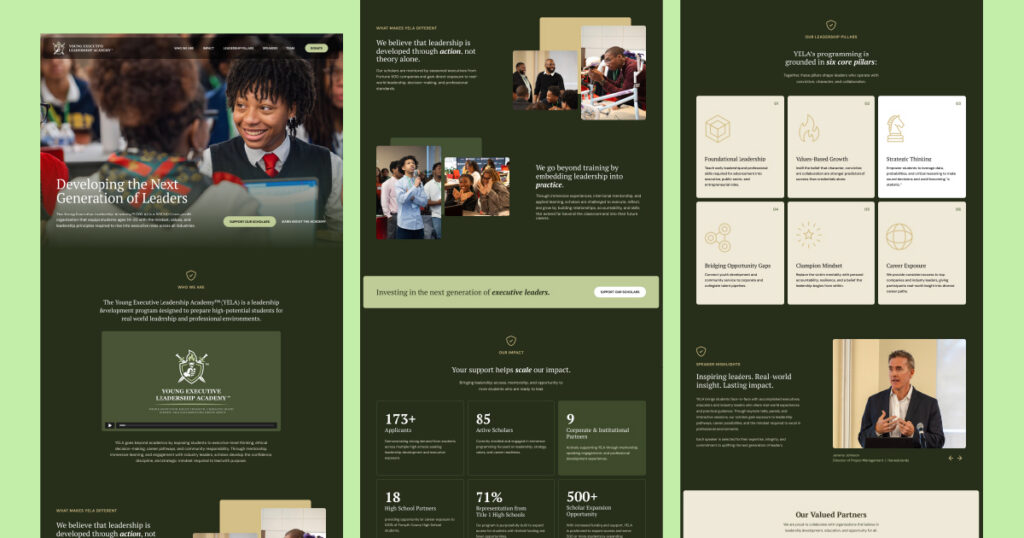 YELA website design 2